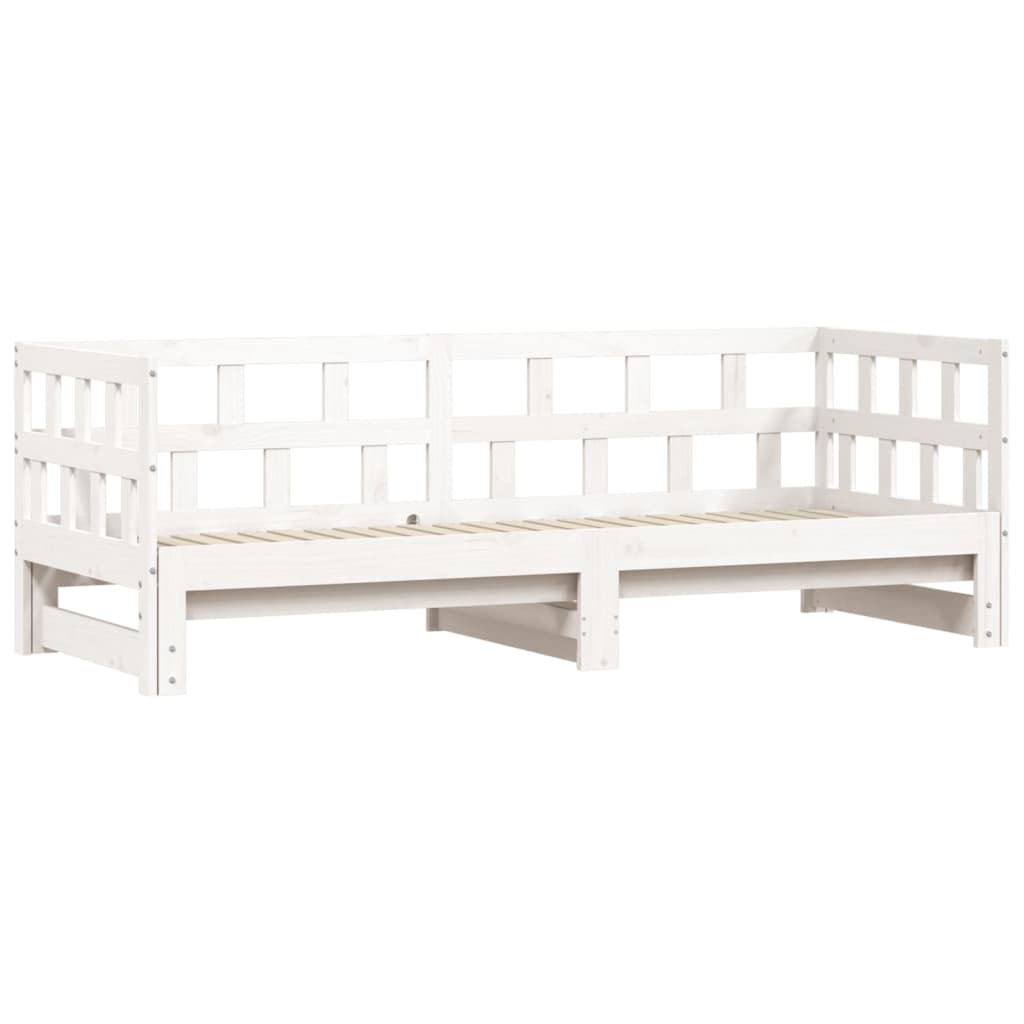 Lit de jour et lit gigogne sans matelas 90x190 cm bois massif