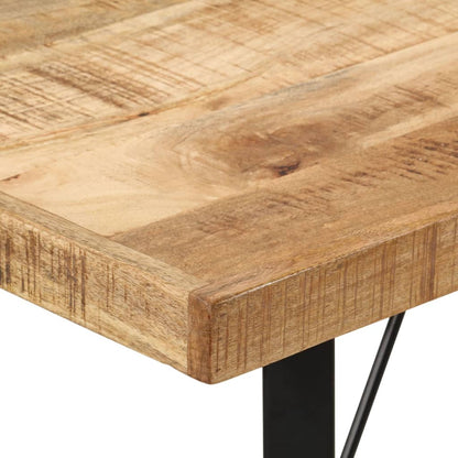 Table de bar 110x55x107 cm bois massif de manguier et fer