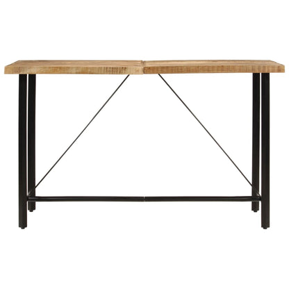 Table de bar 180x70x107 cm bois massif de manguier et fer