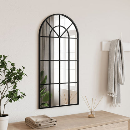 Miroir mural noir 40x80 cm arche fer