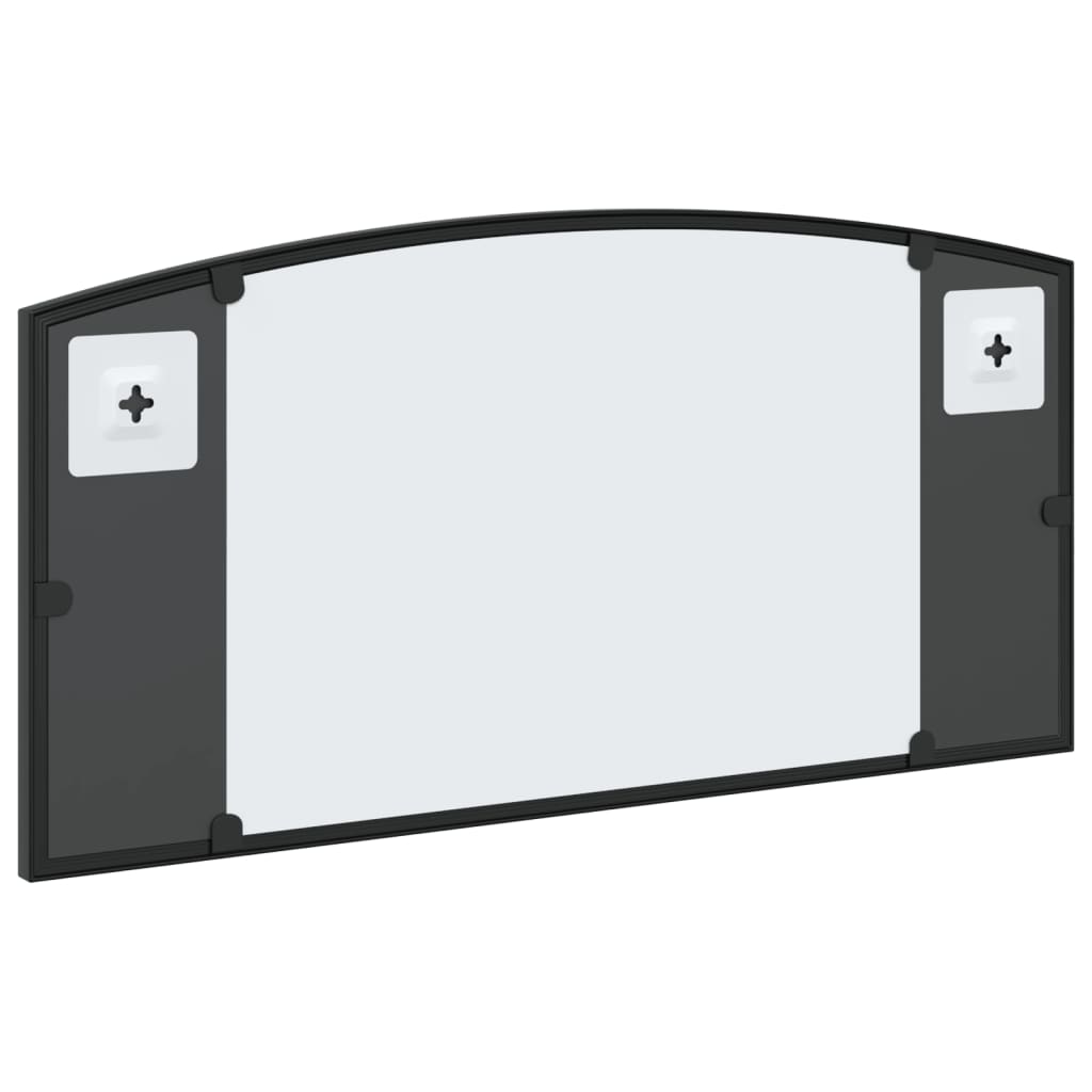 Miroir mural noir 60x30 cm arche fer