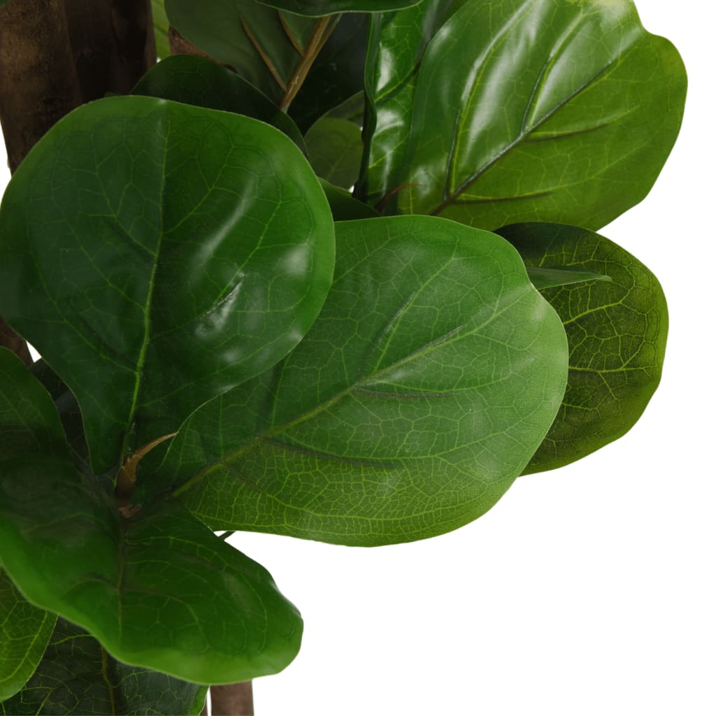 Ficus lyrata artificiel 96 feuilles 80 cm vert