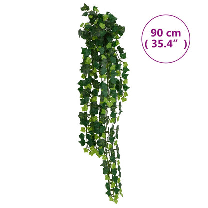 Plantes artificielles suspendues 12 pcs 339 feuilles 90 cm vert