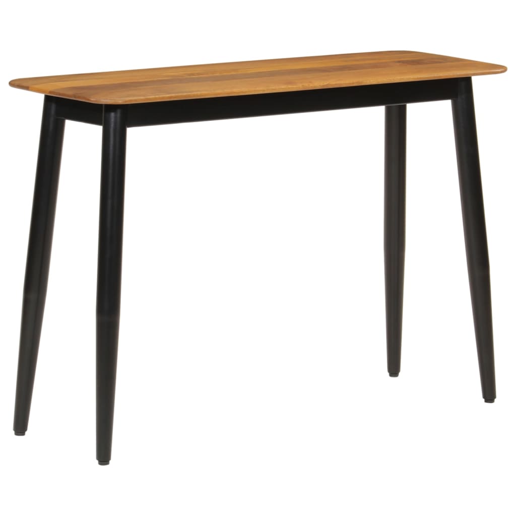 Table console 110x40x76 cm bois de manguier solide et fer