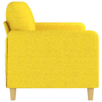 Canapé à 3 places Jaune clair 180 cm Tissu