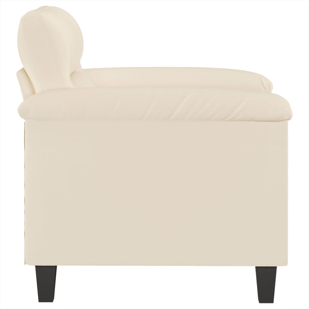 Chaise de canapé beige 60 cm tissu microfibre