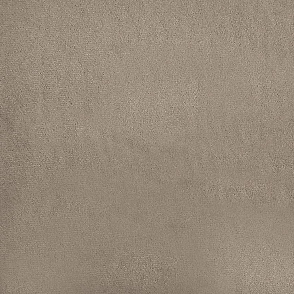 Canapé à 2 places Taupe 140 cm Tissu microfibre