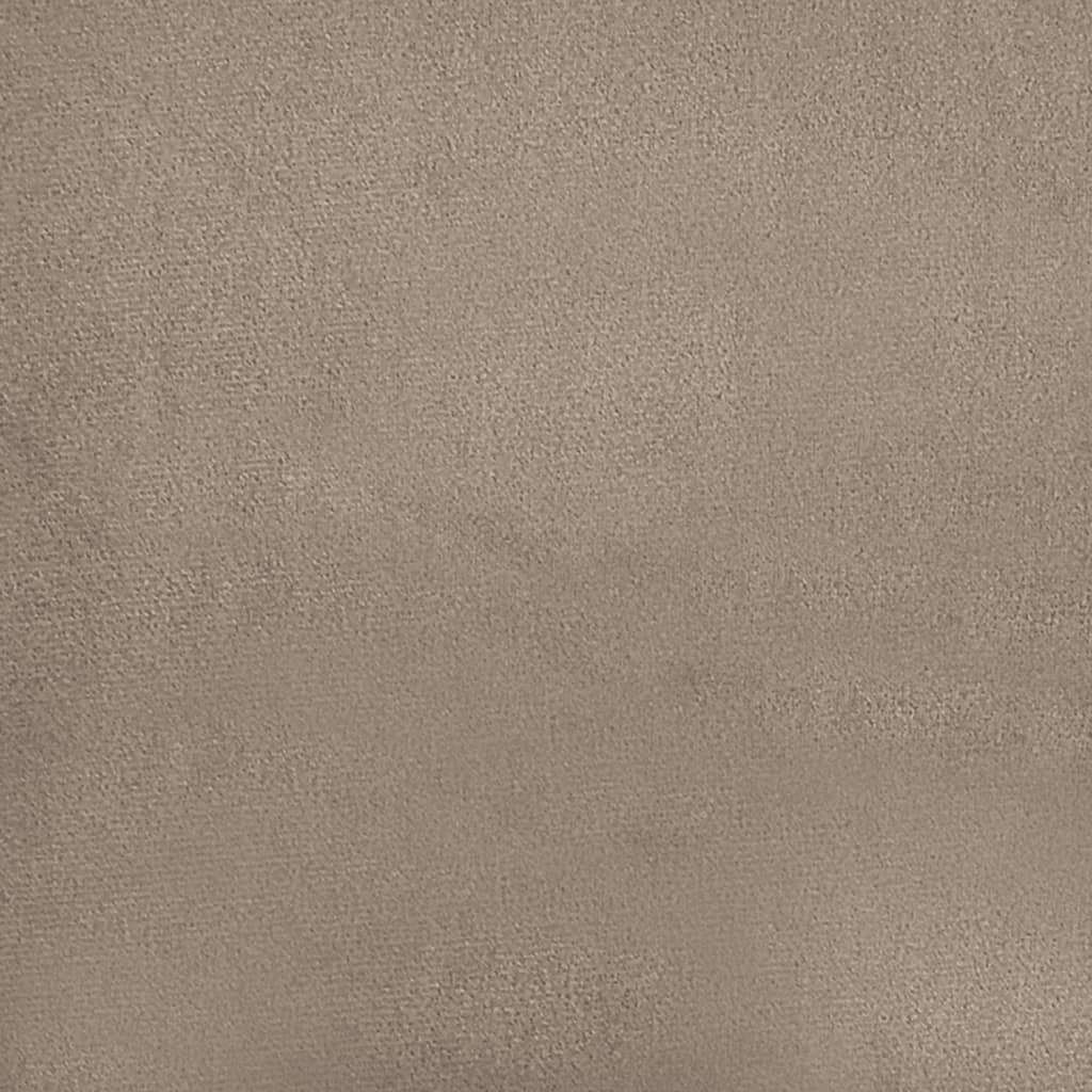 Canapé à 3 places Taupe 180 cm Tissu microfibre