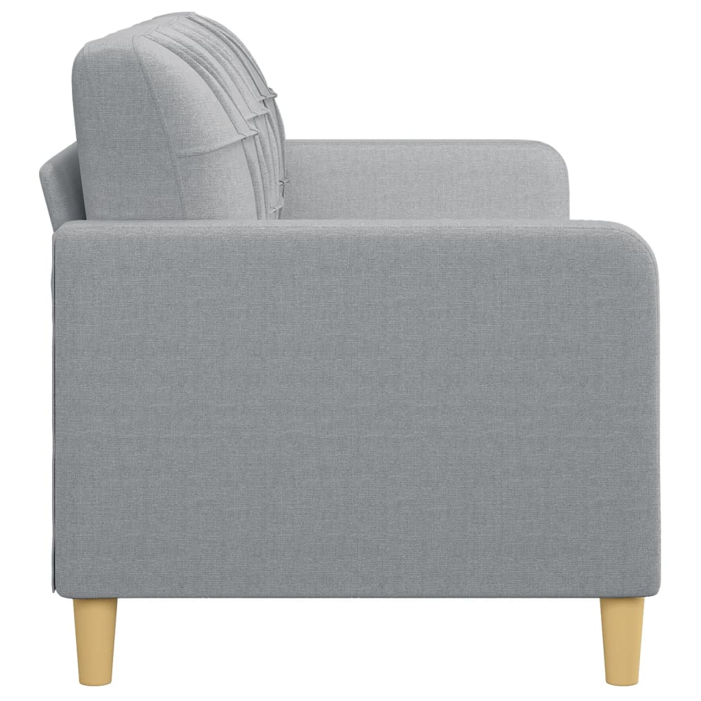 Canapé à 3 places Gris clair 180 cm Tissu