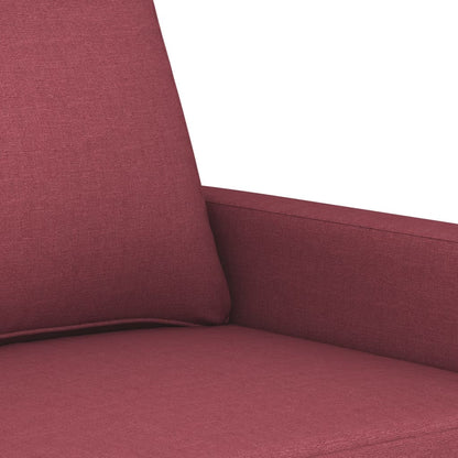 Canapé à 2 places Rouge bordeaux 120 cm Tissu