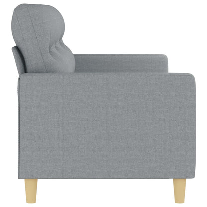 Canapé à 3 places Gris clair 180 cm Tissu