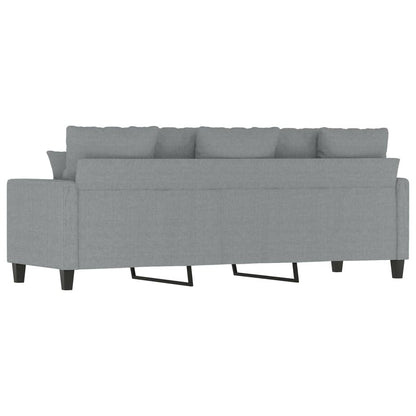 Canapé à 3 places Gris clair 180 cm Tissu