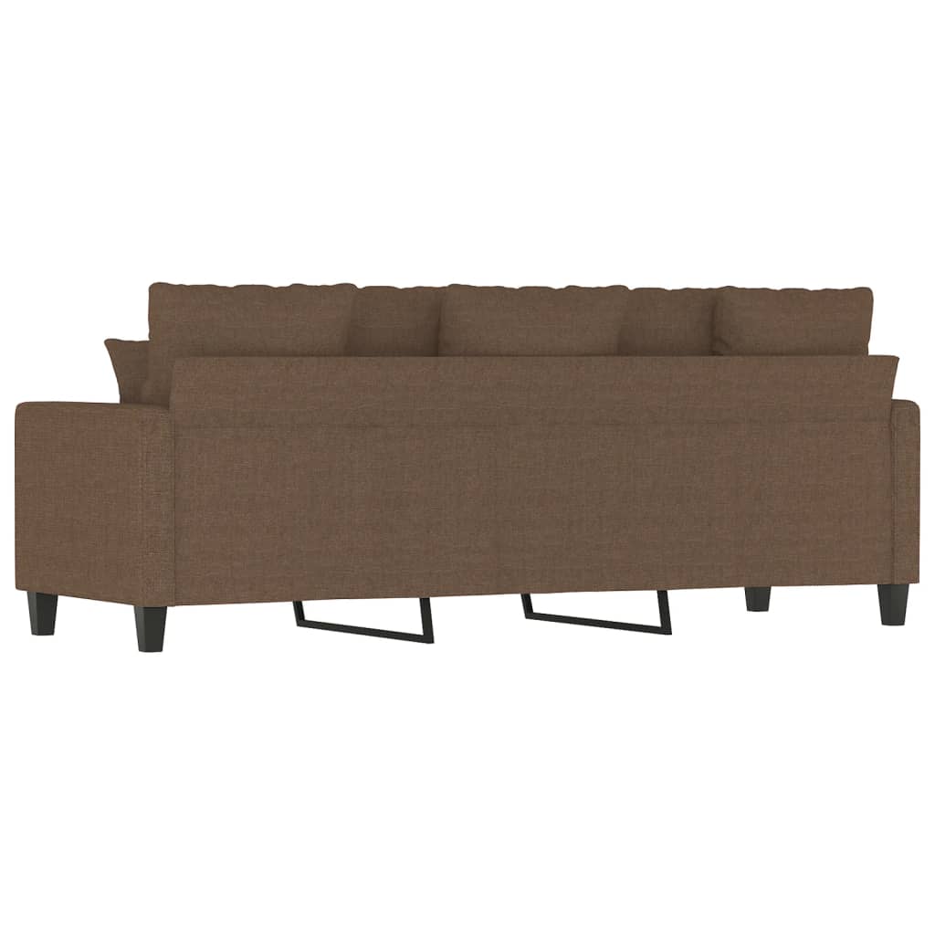 Canapé à 3 places Marron 180 cm Tissu