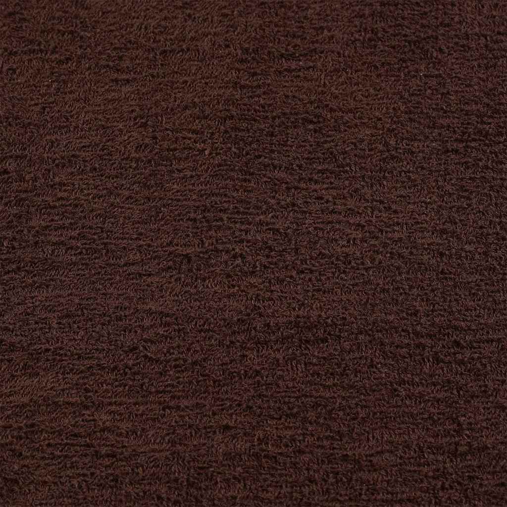 Serviettes de sauna 10 pcs marron 80x200 cm 360 g/m² 100% coton