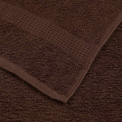 Serviettes de sauna 10 pcs marron 80x200 cm 360 g/m² 100% coton