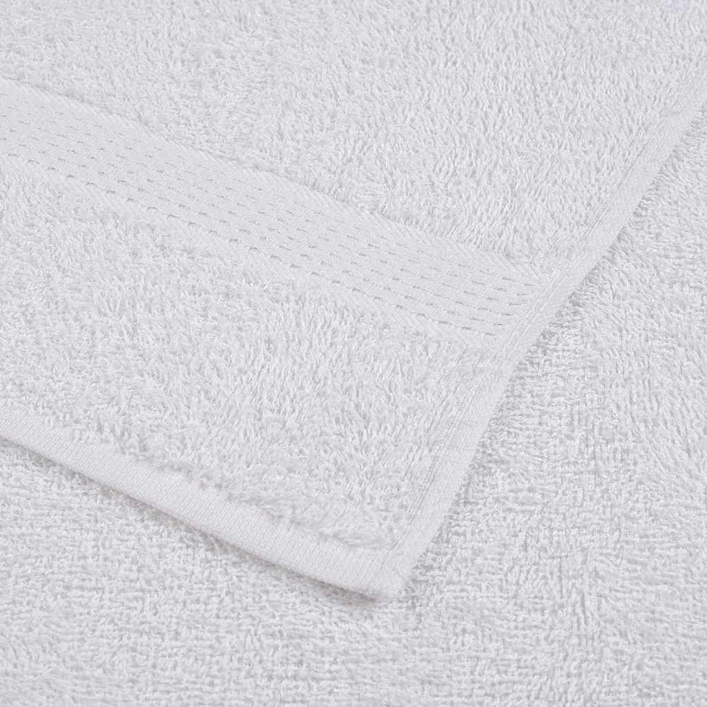 Ensemble de serviettes 8 pcs blanc 360 g/m² 100% coton