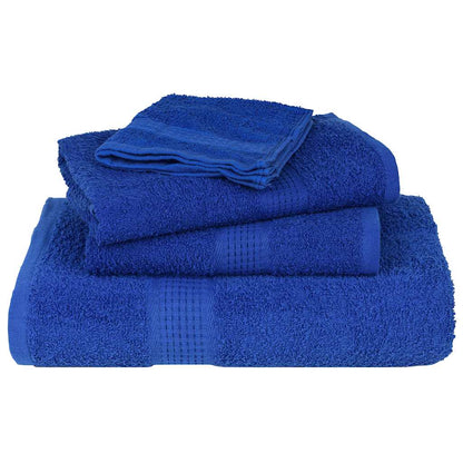 Ensemble de serviettes 8 pcs bleu 360 g/m² 100% coton