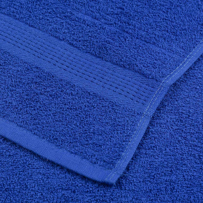 Ensemble de serviettes 8 pcs bleu 360 g/m² 100% coton