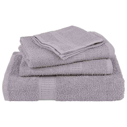 Ensemble de serviettes 8 pcs gris 360 g/m² 100% coton