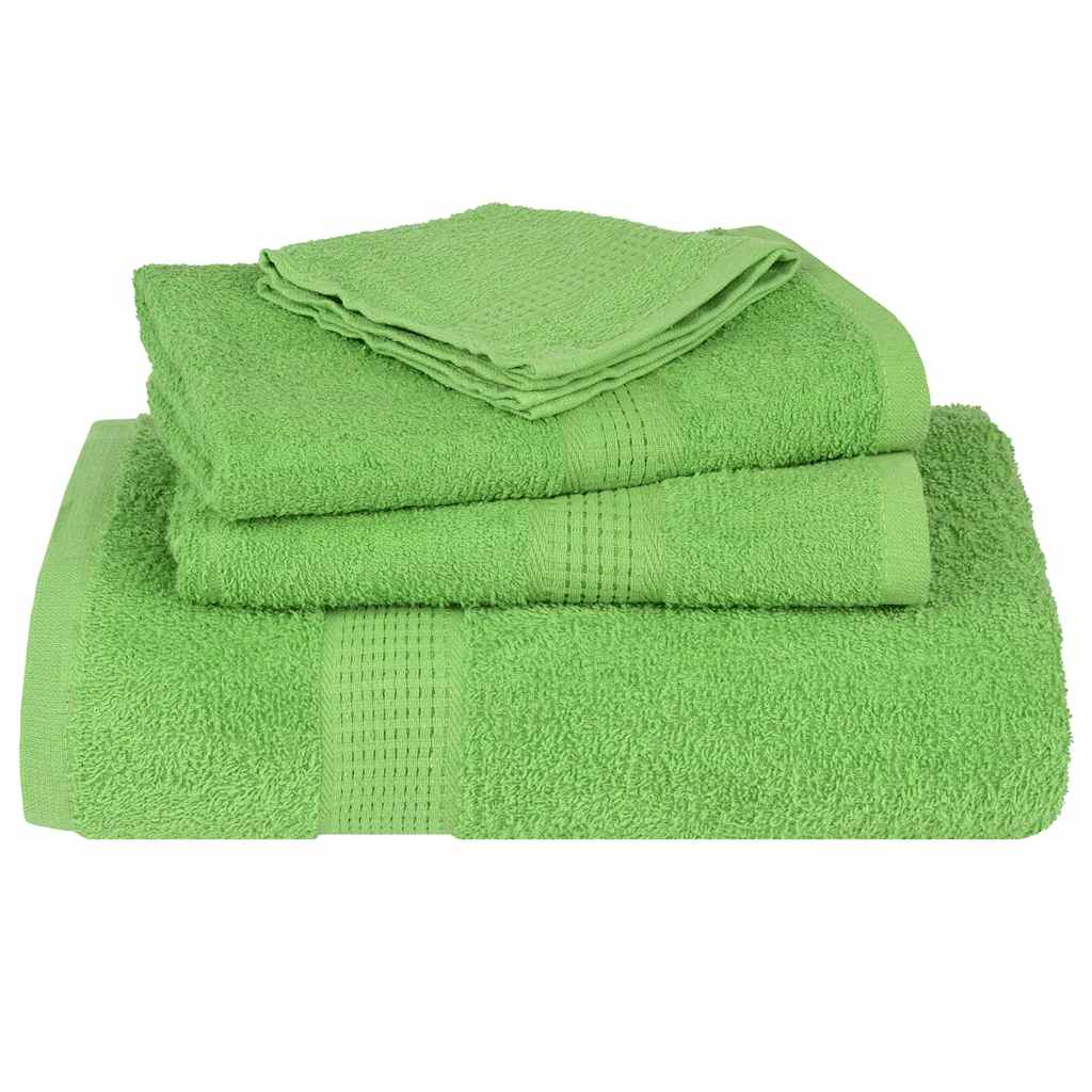 Ensemble de serviettes 8 pcs vert 360 g/m² 100% coton