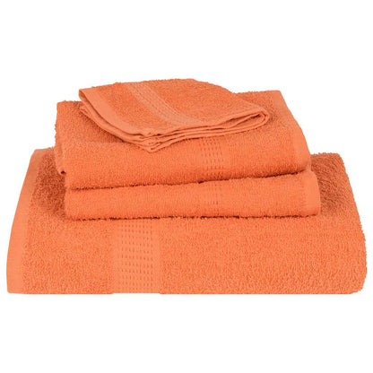 Ensemble de serviettes 8 pcs orange 360 g/m² 100% coton