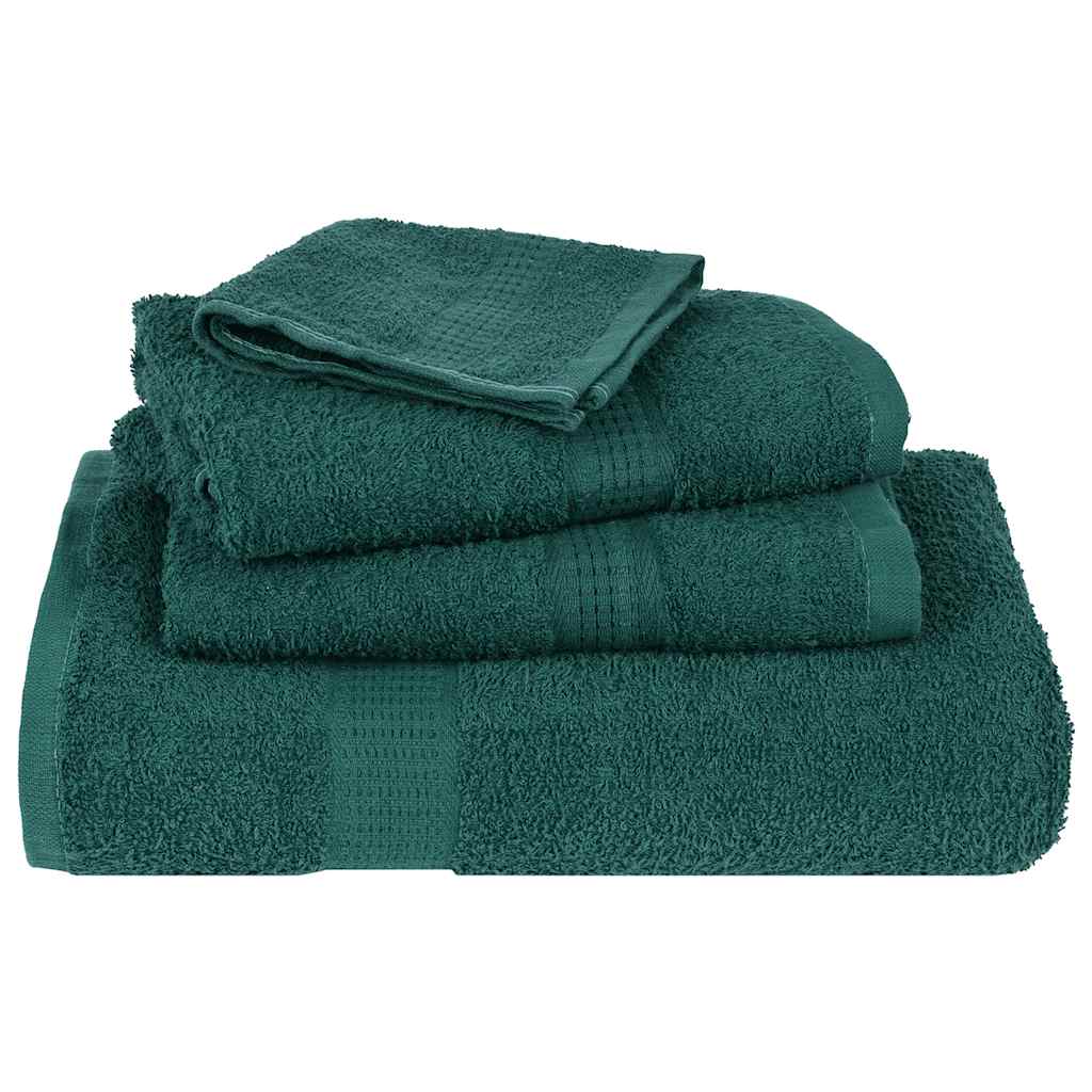 Ensemble de serviettes 8 pcs vert pomme 360 g/m² 100% coton