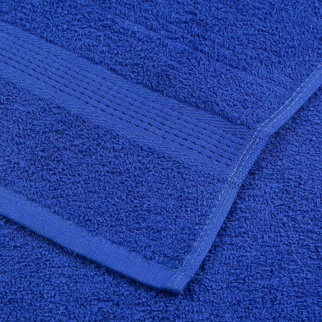 Ensemble de serviettes 6 pcs bleu 360 g/m² 100% coton