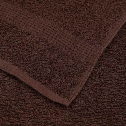 Ensemble de serviettes 6 pcs marron 360 g/m² 100% coton