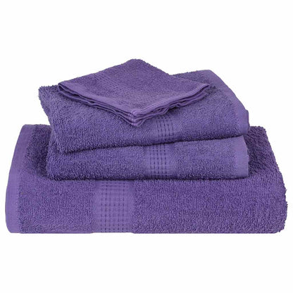 Ensemble de serviettes 6 pcs violet 360 g/m² 100% coton