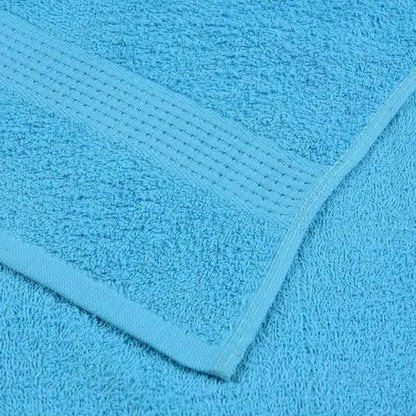 Ensemble de serviettes 6 pcs turquoise 360 g/m² 100% coton