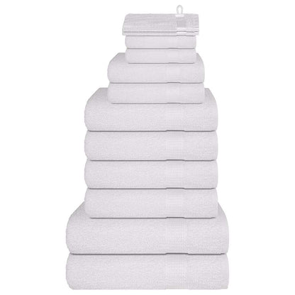 Ensemble de serviettes 12 pcs blanc 360 g/m² 100% coton