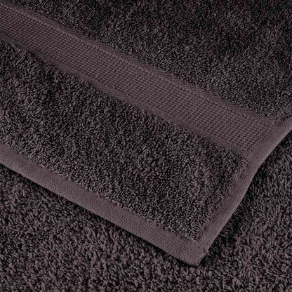 Ensemble de serviettes 12 pcs anthracite 360 g/m² 100% coton