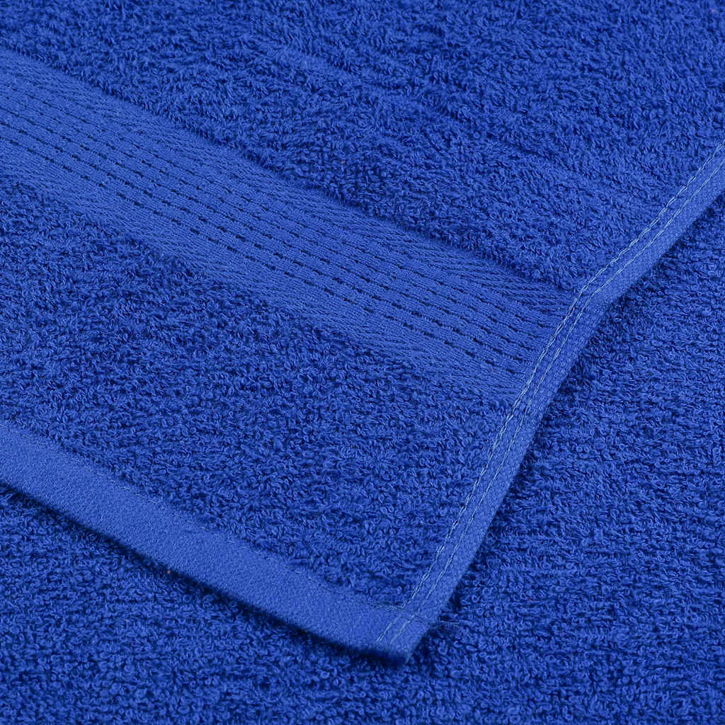 Ensemble de serviettes 12 pcs bleu 360 g/m² 100% coton