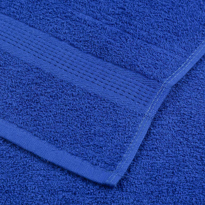 Ensemble de serviettes 12 pcs bleu 360 g/m² 100% coton