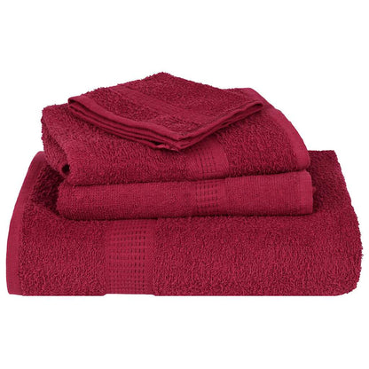 Ensemble de serviettes 12 pcs bordeaux 360 g/m² 100% coton