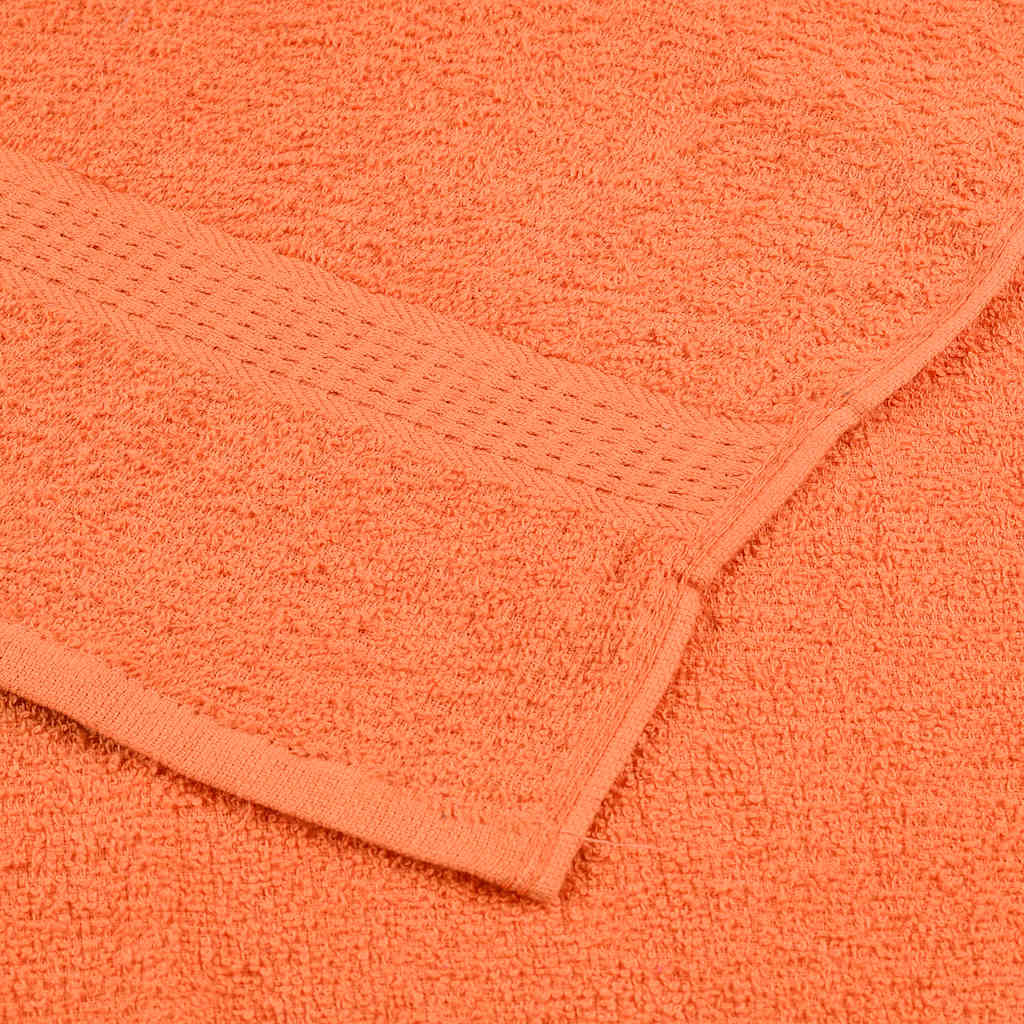 Ensemble de serviettes 12 pcs orange 360 g/m² 100% coton