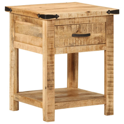 Table de chevet 40x40x50 cm bois de manguier massif