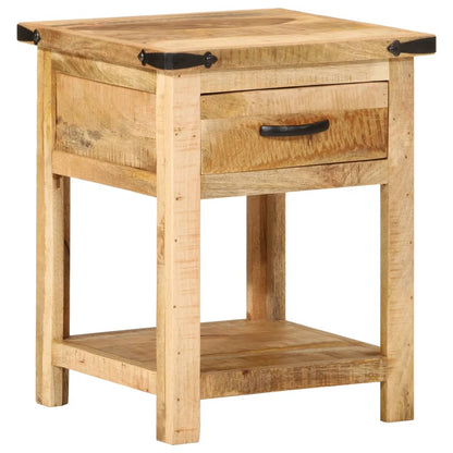 Table de chevet 40x40x50 cm bois de manguier massif