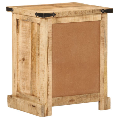 Table de chevet 40x35x50 cm bois de manguier massif