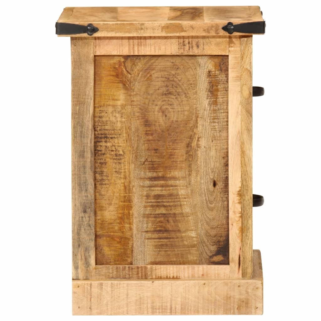 Table de chevet 40x35x50 cm bois de manguier massif