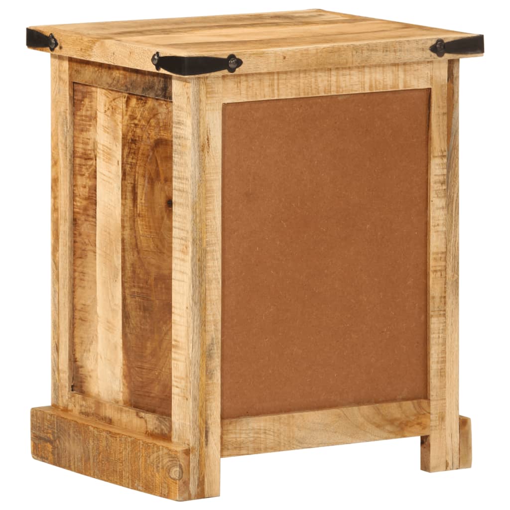 Table de chevet 40x35x50 cm bois de manguier massif