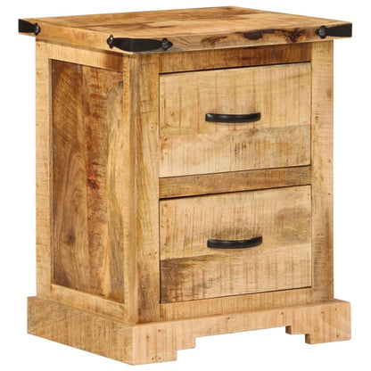 Table de chevet 40x35x50 cm bois de manguier massif