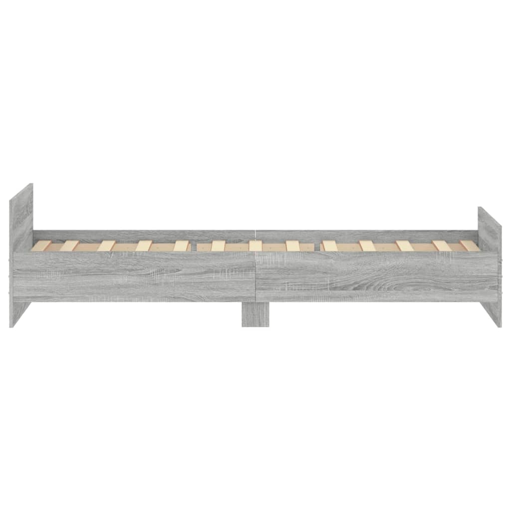 Cadre de lit sans matelas sonoma gris 90x200 cm