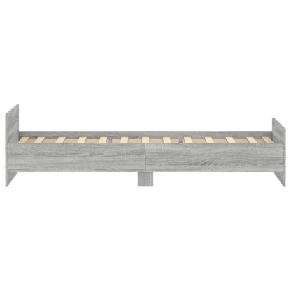 Cadre de lit sans matelas sonoma gris 90x200 cm