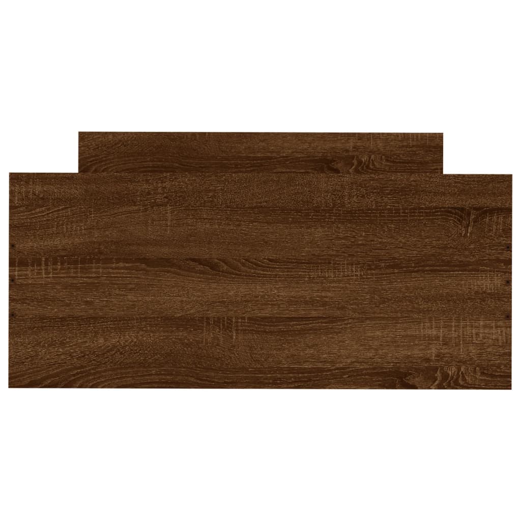 Cadre de lit sans matelas chêne marron 90x200cm bois ingénierie