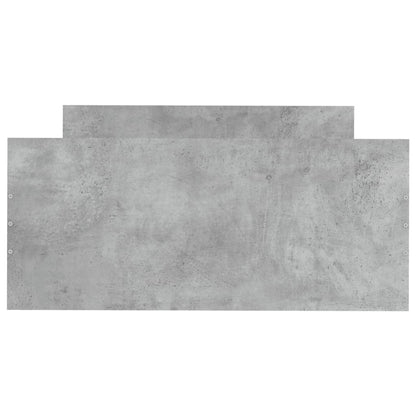 Cadre de lit sans matelas gris béton 100x200 cm