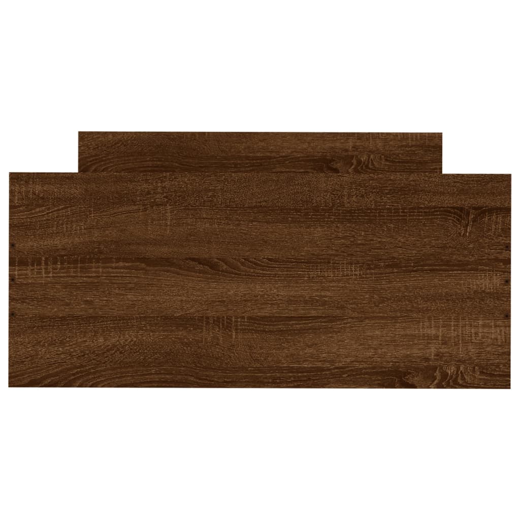 Cadre de lit sans matelas chêne marron 90x190cm bois ingénierie