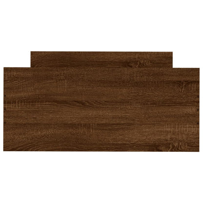 Cadre de lit sans matelas chêne marron 90x190cm bois ingénierie