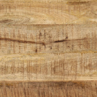 Table à manger 110x55x75 cm bois de manguier massif brut et fer