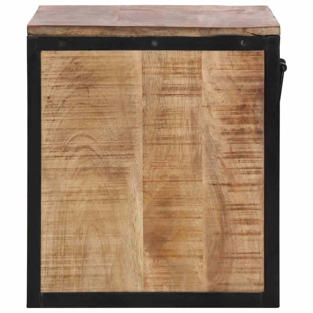 Table de chevet 40x35x40 cm bois de manguier massif